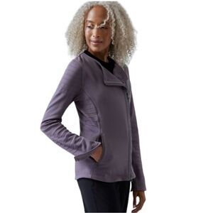 Athleta Women's Purple Leather Jacket